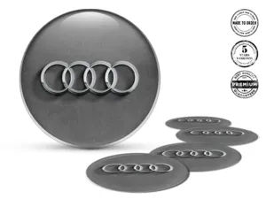 Audi Adesivo Cerchio Ruota Edizione Set Badge Silicone
